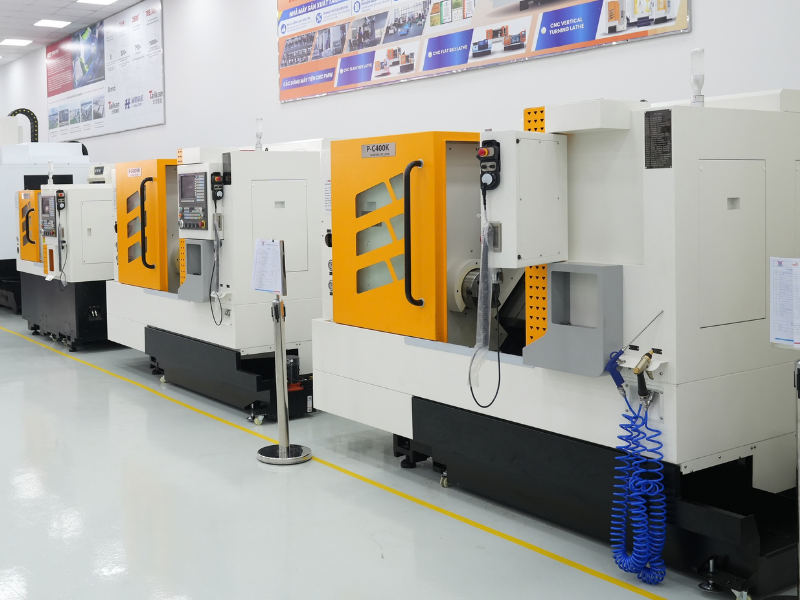 Máy tiện CNC băng nghiêng được nhiều doanh nghiệp cơ khí chính xác tại Việt Nam tin dùng