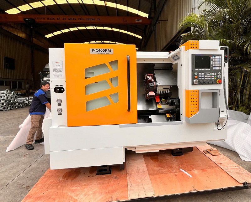 Máy tiện giường nghiêng CNC P-C400KM