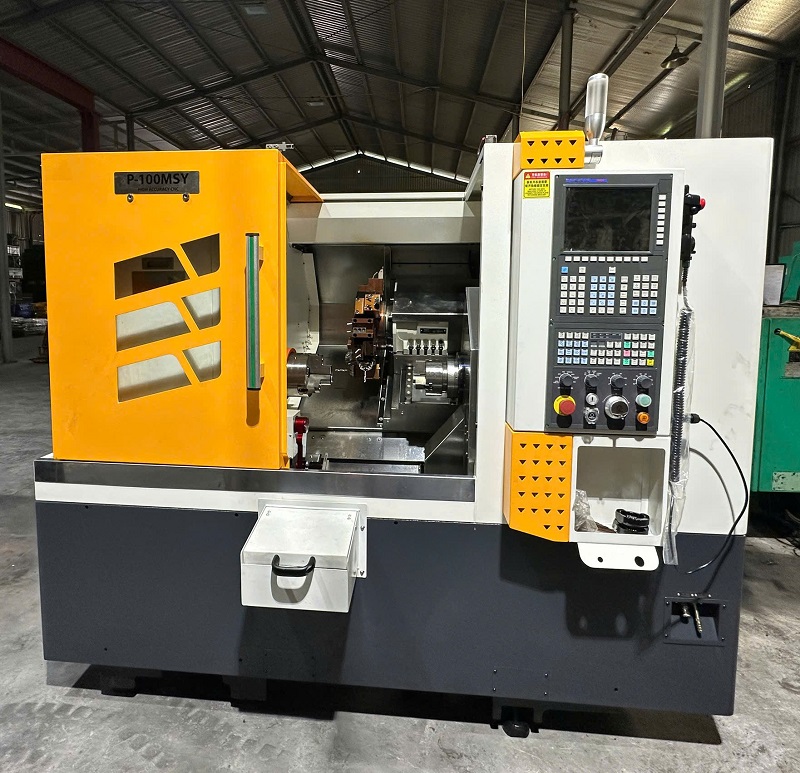Máy tiện giường nghiêng CNC P-100MSY