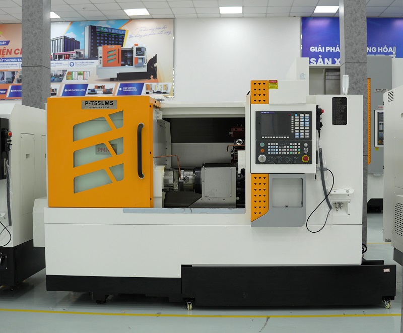 Máy tiện giường nghiêng CNC P-T55LMY